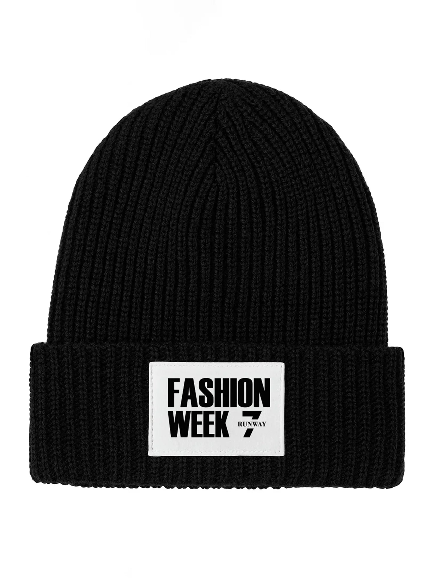 FASHION WEEK BLACK BEANIE