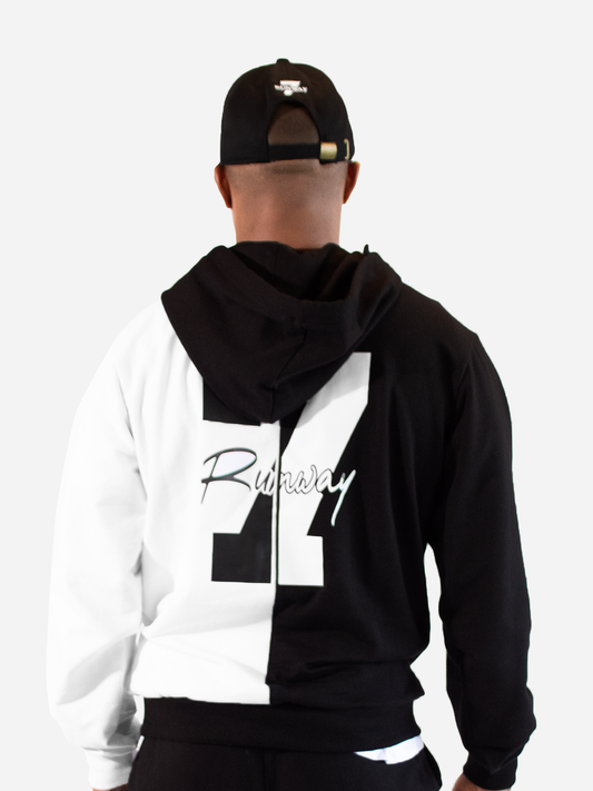 RUNWAY 7 VERTICAL LOGO HOODIE