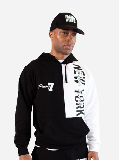 RUNWAY 7 VERTICAL LOGO HOODIE