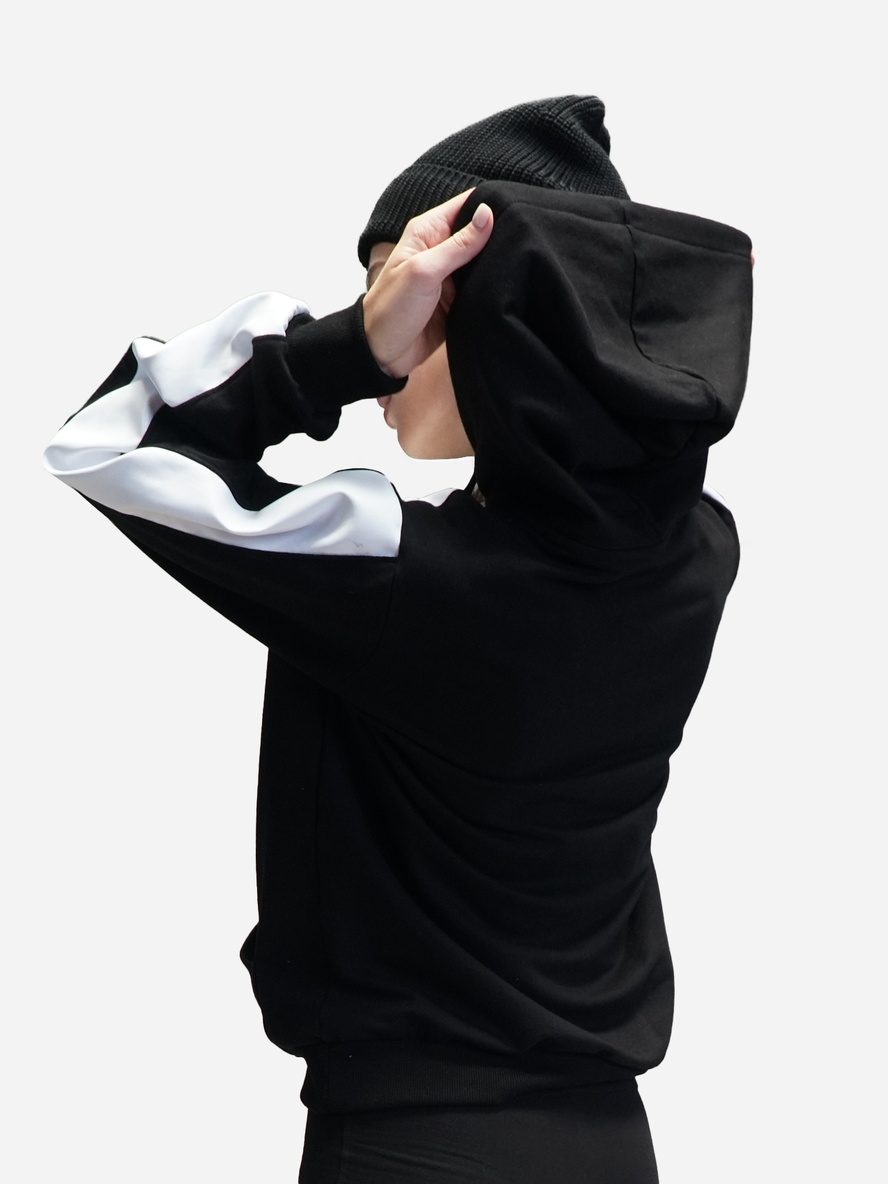 WHITE LEATHER EDITION HOODIE