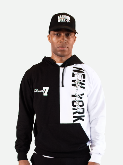 RUNWAY 7 VERTICAL LOGO HOODIE