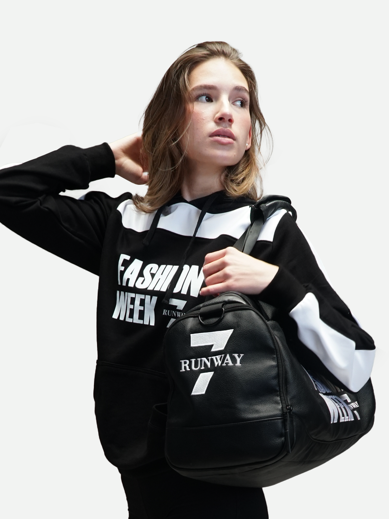 WHITE LEATHER EDITION HOODIE