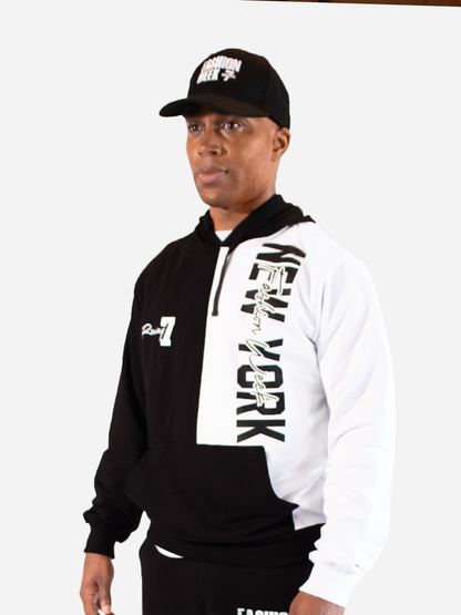 RUNWAY 7 VERTICAL LOGO HOODIE