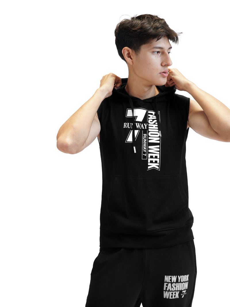 FASHION WEEK SLEEVELESS HOODIE