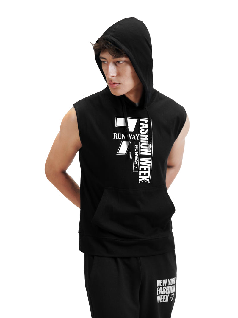 FASHION WEEK SLEEVELESS HOODIE