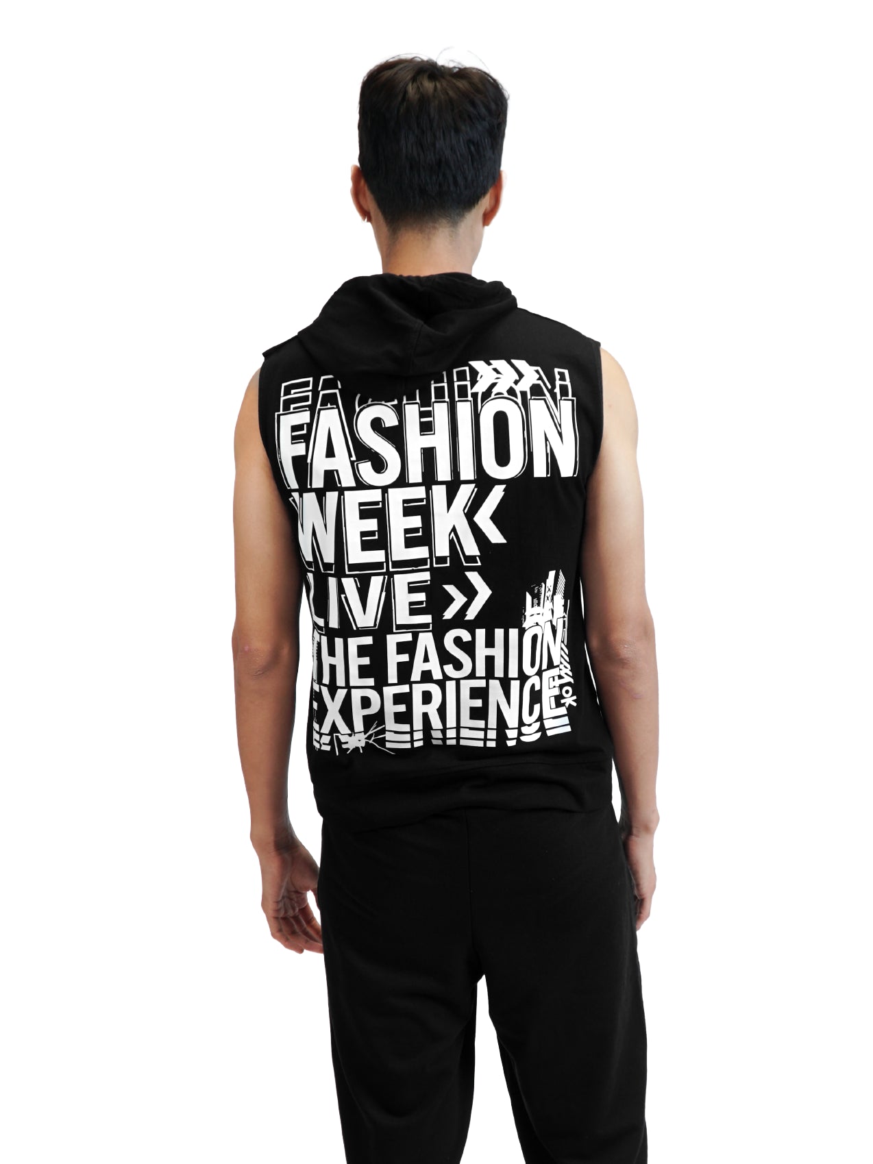FASHION WEEK SLEEVELESS HOODIE