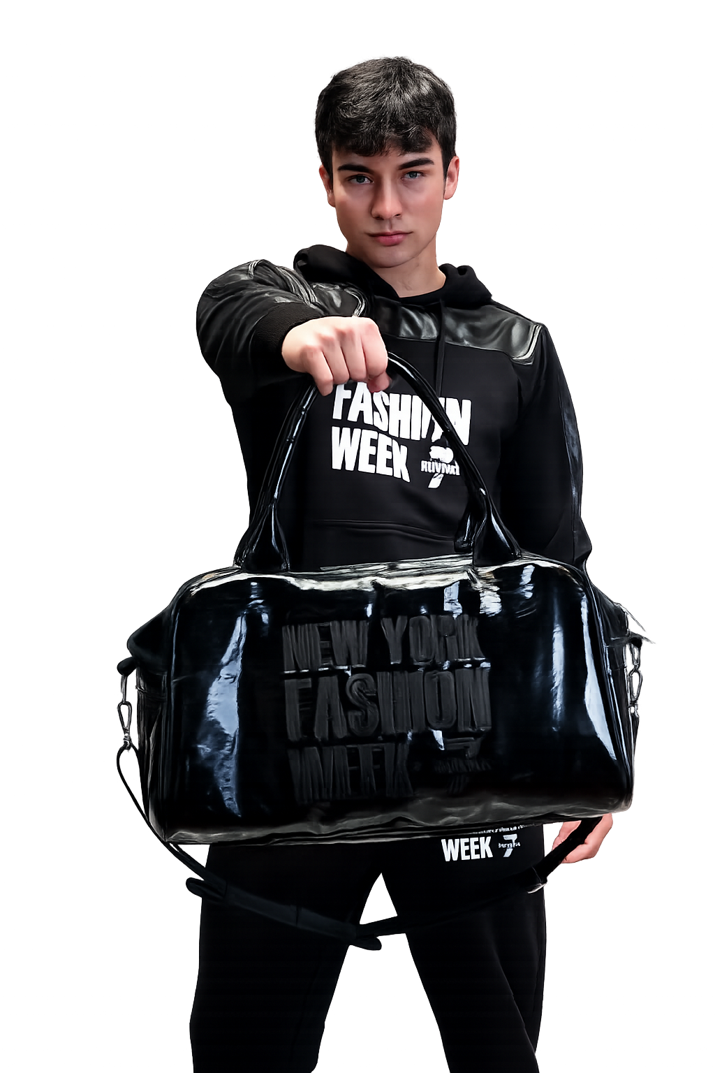 NYFW CARRY ON BAG - BLACK LOGO