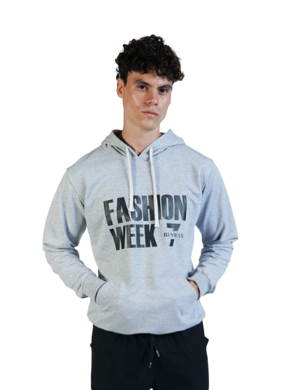 FASHION WEEK GREY PULL OVER HODDIE
