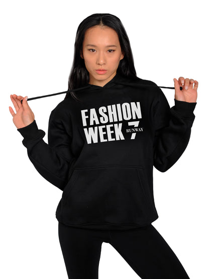 FASHION WEEK BLACK PULL OVER HODIE