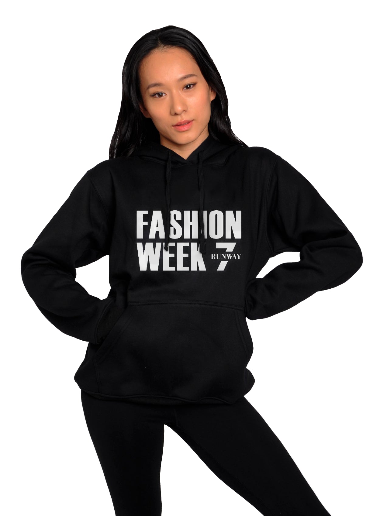 FASHION WEEK BLACK PULL OVER HODIE