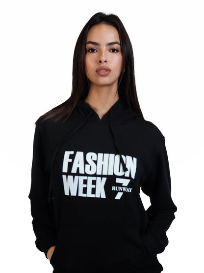 FASHION WEEK BLACK PULL OVER HOODIE