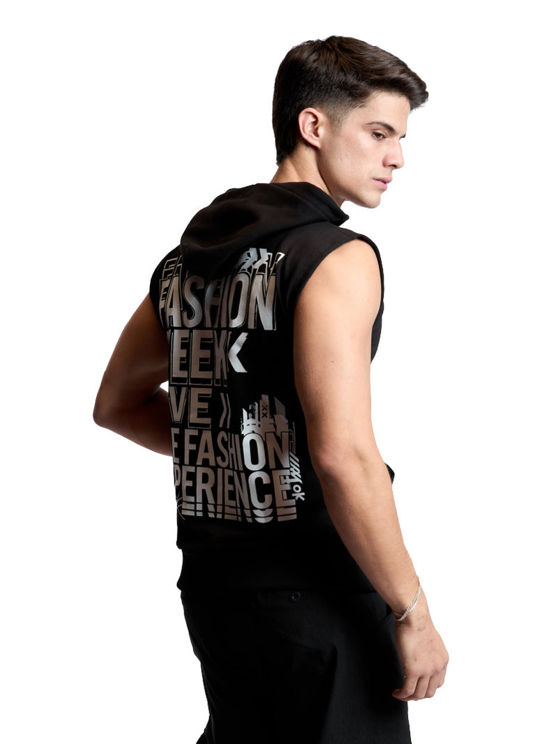 FASHION WEEK SLEEVELESS HOODIE