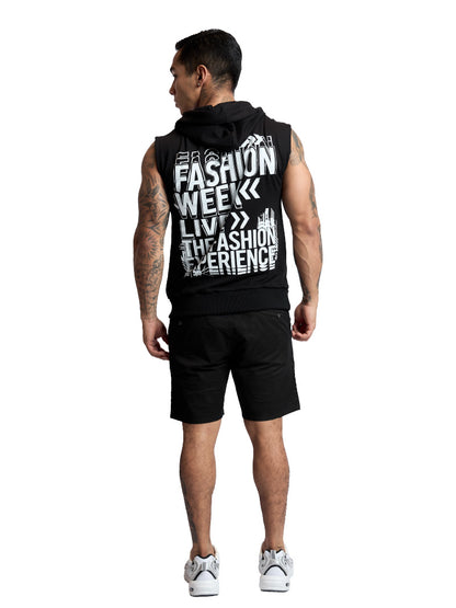 FASHION WEEK SLEEVELESS HOODIE