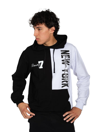 RUNWAY 7 VERTICAL LOGO HOODIE