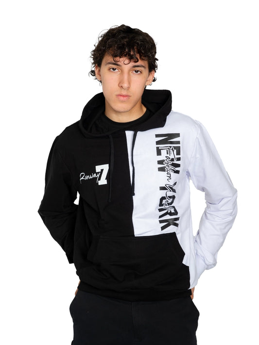 RUNWAY 7 VERTICAL LOGO HOODIE