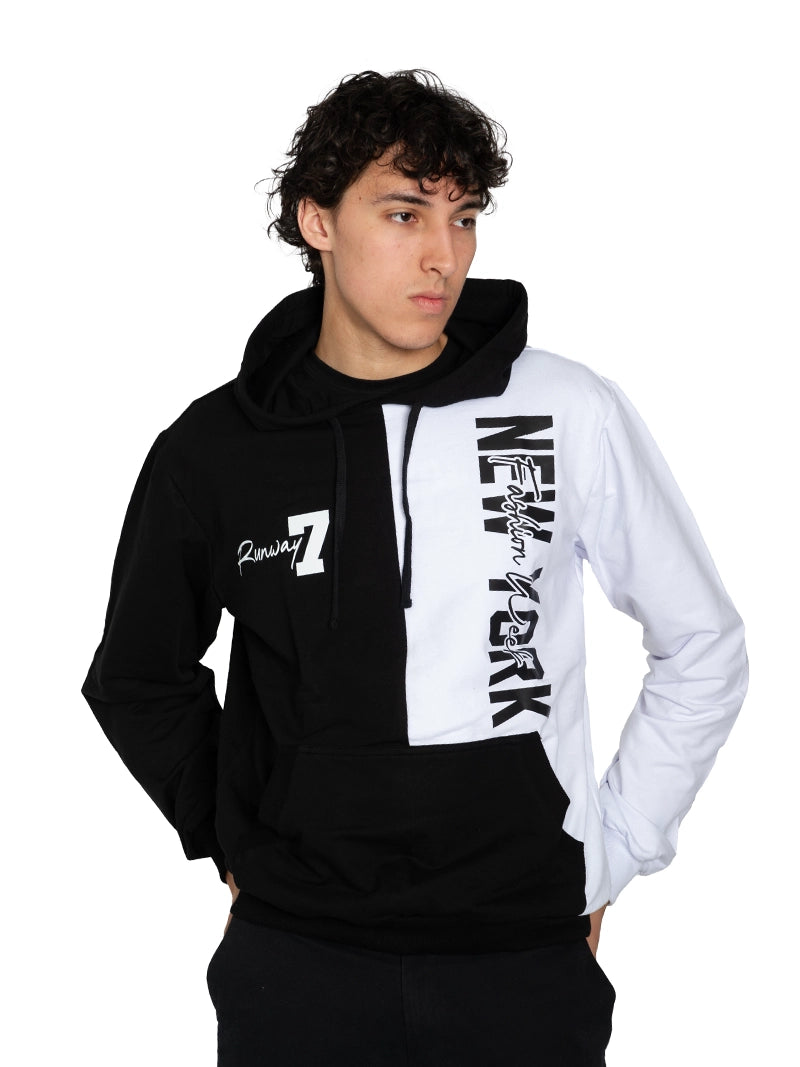 RUNWAY 7 VERTICAL LOGO HOODIE