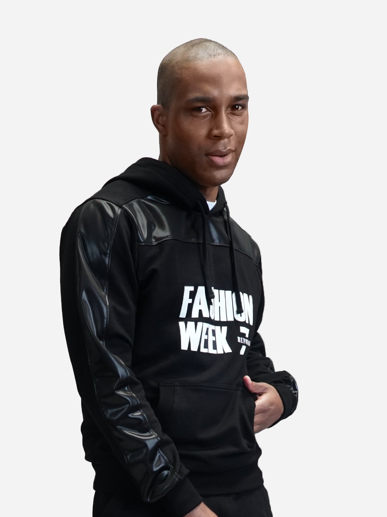 BLACK LEATHER EDITION HOODIE