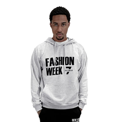 FASHION WEEK GREY PULL OVER HODDIE