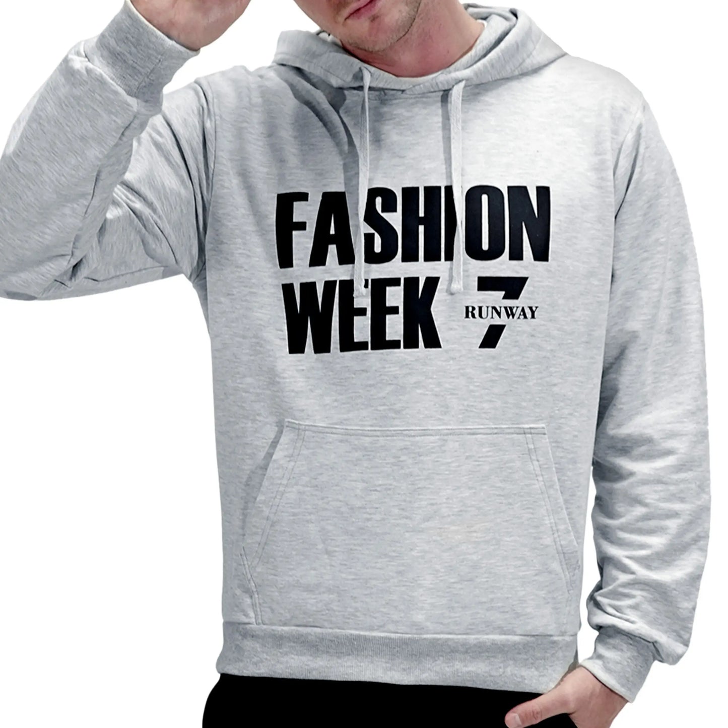 FASHION WEEK GREY PULL OVER HODDIE