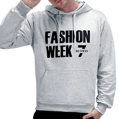 FASHION WEEK GREY PULL OVER HODDIE