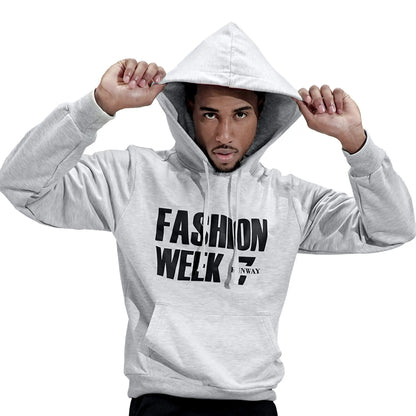 FASHION WEEK GREY PULL OVER HODDIE